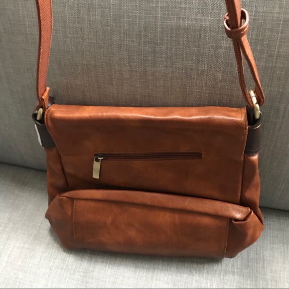 5️⃣8️⃣NWT Black Vegan Leather Crossbody Laptop Bag - Picture 6 of 8